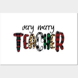 Very Merry Teacher Posters and Art